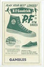 c1940s B F Goodrich P F Gym Shoes ad blotter for Gambles picture