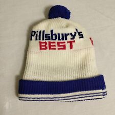Pillsbury's Best winter Pom hat. Cream Blue Red picture