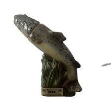 COHO SALMON FISHING HALL FAME 1976 VINTAGE JIM BEAM REGAL CHINA DECANTER EMPTY picture