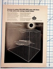Amoco 1970s Energy Ad Palynology Fossil Fuel Wyoming Utah Magazine Print picture