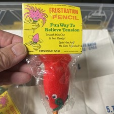 Vintage RARE EMSON NO. 5616 Frustration Pencil 1974 Original Packaging RED picture