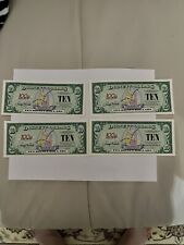 4 Sequential Series 2002 Uncirculated $10 Disney Dollars picture