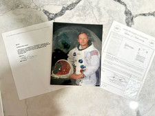 NEIL ARMSTRONG- DNA Sample Hair Strand First Man Moon Apollo 11 + Photo + COAs picture