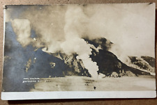 1911 Eruption Taal Volcano Batangas Philippines RPPC Real Photo Postcard picture