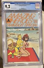 AMAZING HEROES SWIMSUIT SPECIAL #1 CGC 9.2 Only 7 POP DAVE STEVENS Back Cvr Art picture