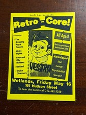 Wetlands Hudson Street NYC Retro-Core Ska Psychobilly Garage Handbill Flyer picture
