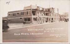 RPPC Postcard Gold Medal Creamery Long Beach CA Earthquake March 10 1933 #31 picture
