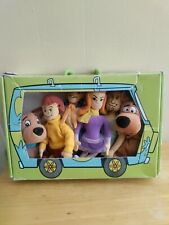 Vintage 1999 Warner Bros. Collectible Scooby Doo Bean Bag Plush Set With Box  picture