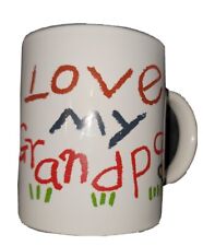 I Love My Grandpa Crayon Picture Drawing Mug Coffee Cup picture