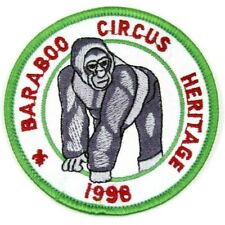 1998 Baraboo Circus Heritage Days Four Lakes Council Pocket Patch BSA Gorilla WI picture