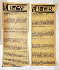 2 Original & Genuine CRISWELL PREDICTS Columns Cut Out from 1978 Local News Rag picture