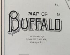 Vintage 1903 BUFFALO NEW YORK Map 14