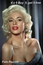 JAYNE MANSFIELD 4x6 Photo Retro 1950s Actress Hollywood Glamour Collector Print picture