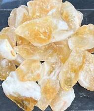 Rough Raw Citrine Crystals (1/2 lb) 8 oz Bulk Wholesale Lot Half Pound Stones picture