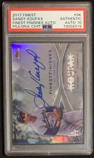 Sandy Koufax 2017 Topps Finest Signed Baseball Card #SK Auto Graded PSA 10 picture