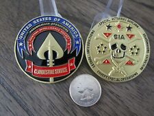 CIA Central Intelligence Agent Covert Special Operations SAD Challenge Coin picture