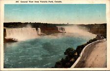VINTAGE POSTCARD GENERAL VIEW OF NIAGARA FALLS FROM VICTORIA PARK CANADA c 1940s picture