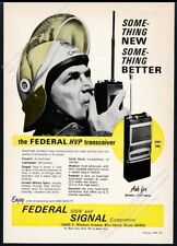 1969 Federal Signal Voice Patrol HPV transceiver fire radio photo trade print ad picture