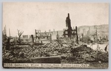 General View of Ruins 1906 Earthquake San Francisco CA California Postcard UDB picture