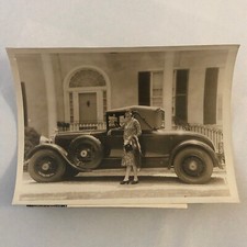 Press Photo Photograph Woman Targeted by Kidnappers Car Automobile Crime 1932 picture