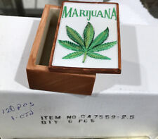 Vintage Marijuana Pot Decorative Box picture