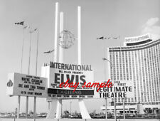 ELVIS PRESLEY LAS VEGAS MARQUEE SIGN PHOTO - At International Hotel in 1969 picture