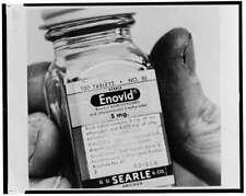 Photo:PHOTO ONLY,Oral contraceptive Enovid,Enavid,Birth Control Pill,1962 picture