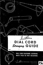 Manual Fits Vintage Tube Radio Dial Cord Stringing Guide DC1 thru DC7 picture