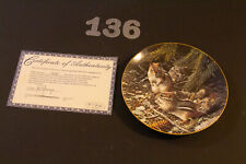 WS George Our Woodland Friends Beneath the Pines Chipmunks Brenders Plate 13029A picture