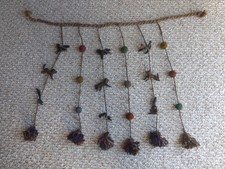 Handmade Sheep Wool Quipu: Andean Cosmology Wall Hanging picture