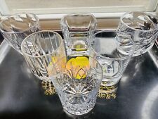 Waterford Whiskey Glass Curated Godinger Mikasa Barware Crystal Set-6 picture