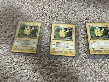 Lot Of 3 1st Edition Jungle Pikachus Pedigreed, Mint (Likely PSA 8-10)  picture