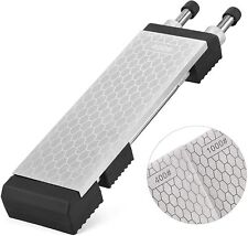 8 inch Double-Sided Diamond Sharpening Stone 400/1000 Diamond Plate Honing Stone picture