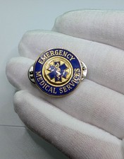 Emergency Medical Services EMS Star Of Life Enamel Lapel Pin Badge picture
