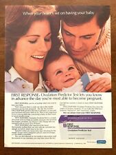 1986 Tampax First Response Vintage Print Ad/Poster 80s Pregnancy Baby Art Décor  picture