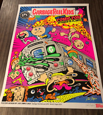 SIGNED GARBAGE PAIL KIDS NYCC 2023 EXCLUSIVE BLACKLIGHT POSTER Joe Sikmo 265/600 picture