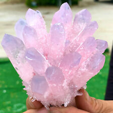 371G New Find PINK  PhantomQuartz Crystal Cluster MineralSpecimen 708 picture