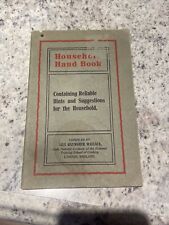 Household Handbook 36 Pg Booklet Rumford Baking Chemicals Lilly Haxworth Wallace picture