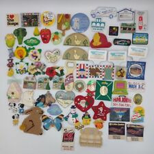 HUGE lot of 71 Fridge Magnets Variety Travel Advertising Fruits Animals Vintage picture