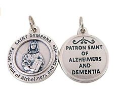 Catholic St. Dymphna Patron Of Alzheimers Dementia Pendant Charm 3/4 Inch picture