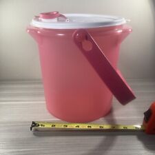 Tupperware Picnic Bucket w/ Handle  w/ Matching Seal 5L/5.3qt Pink New   picture