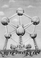 Vintage 1958 Postcard ATOMIUM Stamped from Inside Worlds Fair Brussels Belgium picture