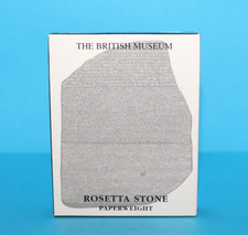 Vintage 1999 The British Museum Mini Rosetta Stone Resin Paperweight picture