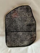 Egyptian Black Resin Rosetta Stone Black White Handmade 7