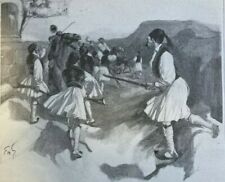 1901 Ancient Game of Outlawry Greece Bulgaria Turkey Italy illustrated picture