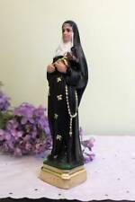 St. Rita 8 inch Plaster Statue Made in ITALY Beautiful Detail picture