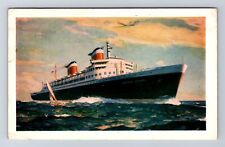 New SS United States, Ship, Transportation, Antique, Vintage c1953 Postcard picture