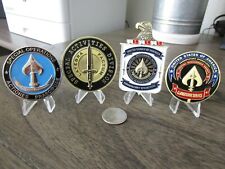 Lot of 4 CIA Covert Action Challenge Coins SAD SOG Seal Team VI Grim Reaper  picture