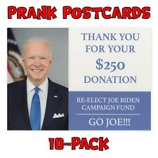 (10-Pack) Prank Postcards - Joe Biden Donation - Send Them To Victims Yourself picture