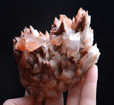 284g Natural red double-pointed Calcite Mineral Specimen / Hubei  China picture